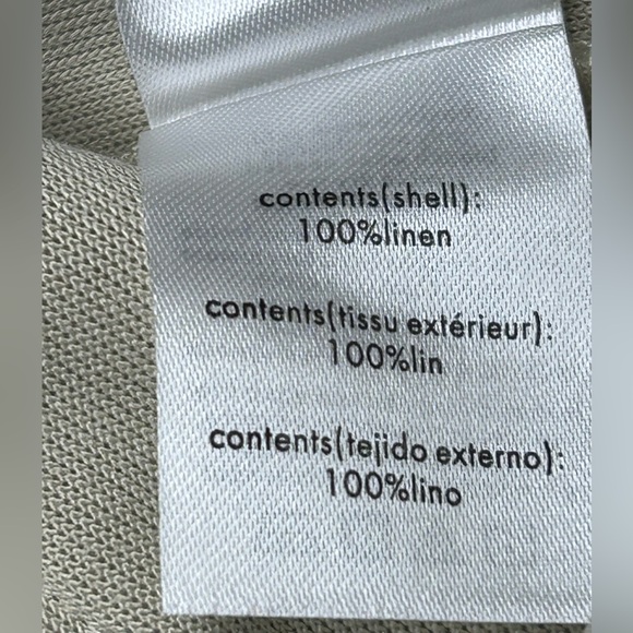 STAUD Black and Cream 100% Linen Fleece Luxury Shorts Sz S Like New - Picture 10 of 11